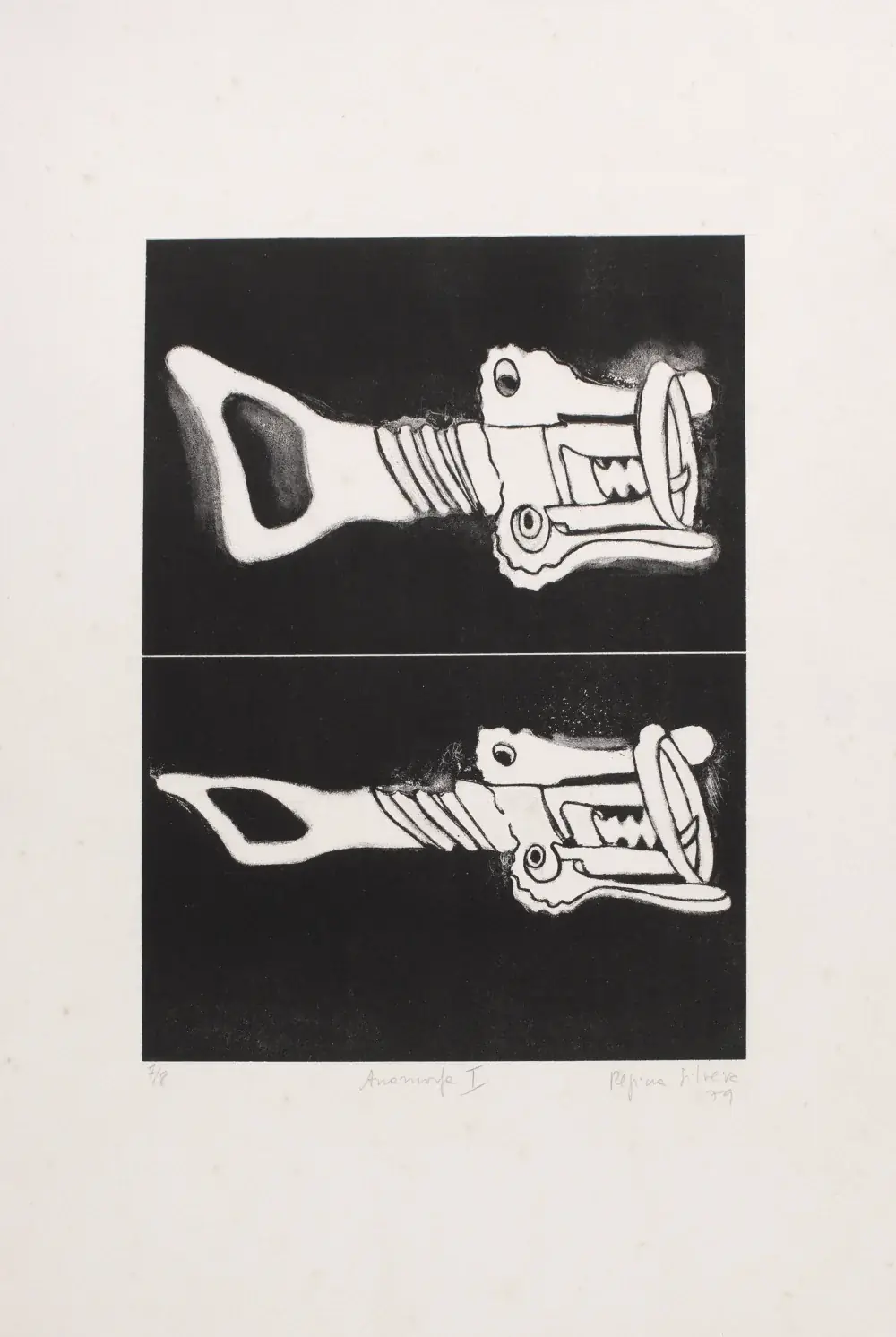 Anamorfa I, 1979 — Litografia sobre papel