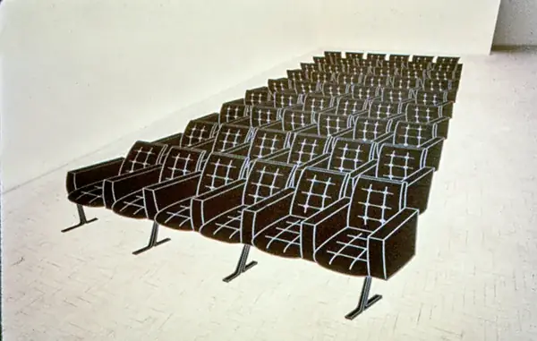 Auditorium, 1991 — Tinta sobre couro sintético