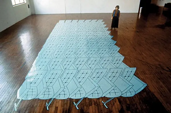Auditorium, 1991 — Tinta sobre couro sintético