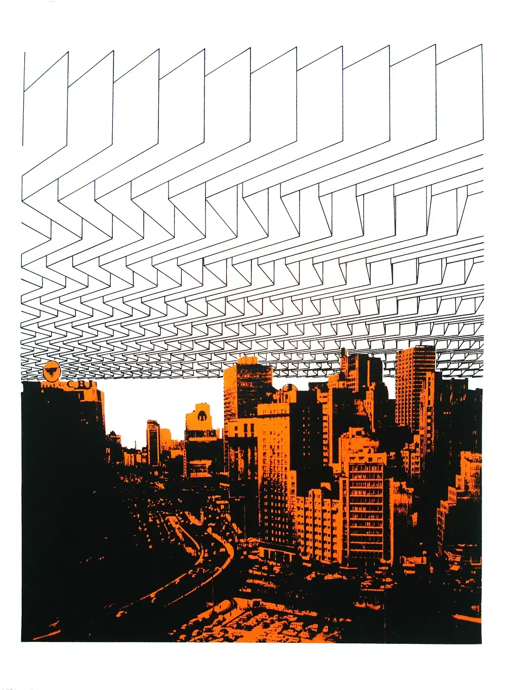 Destrutura Urbana, 1975 — Serigrafia