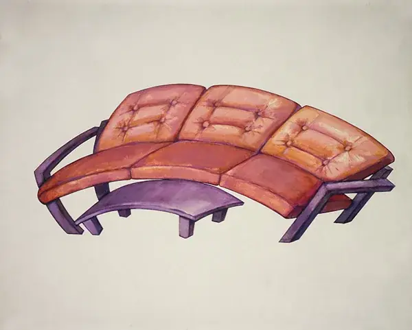 Inflexões, 1985 — Acrílica sobre laminado de madeira