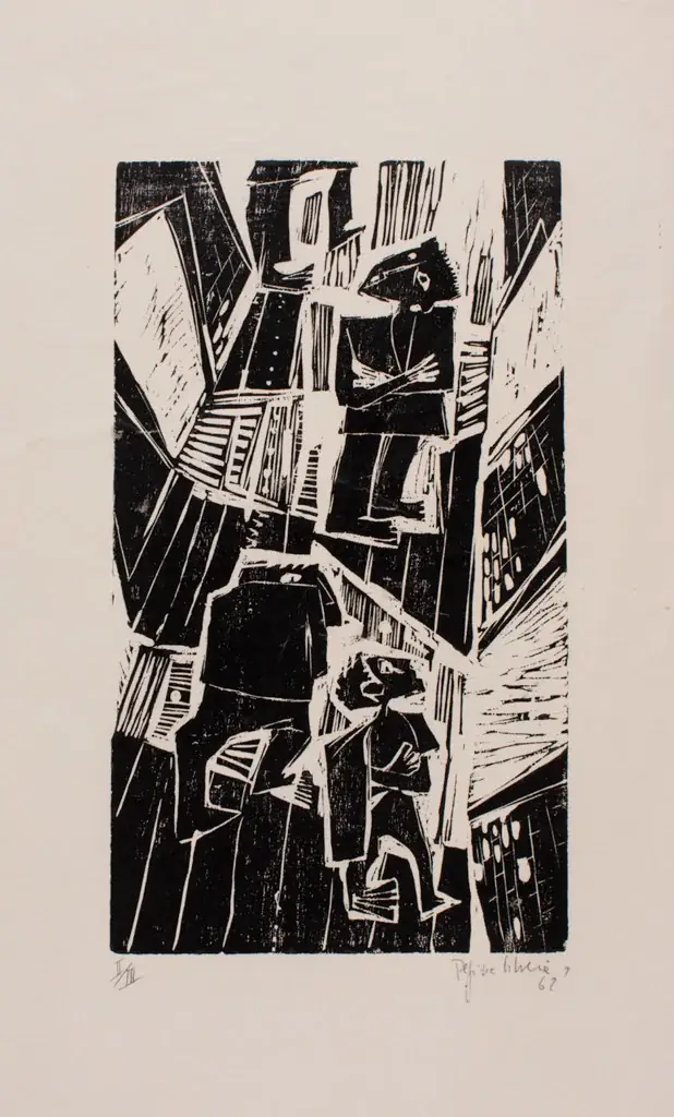 O Corredor, 1962 — Xilogravura