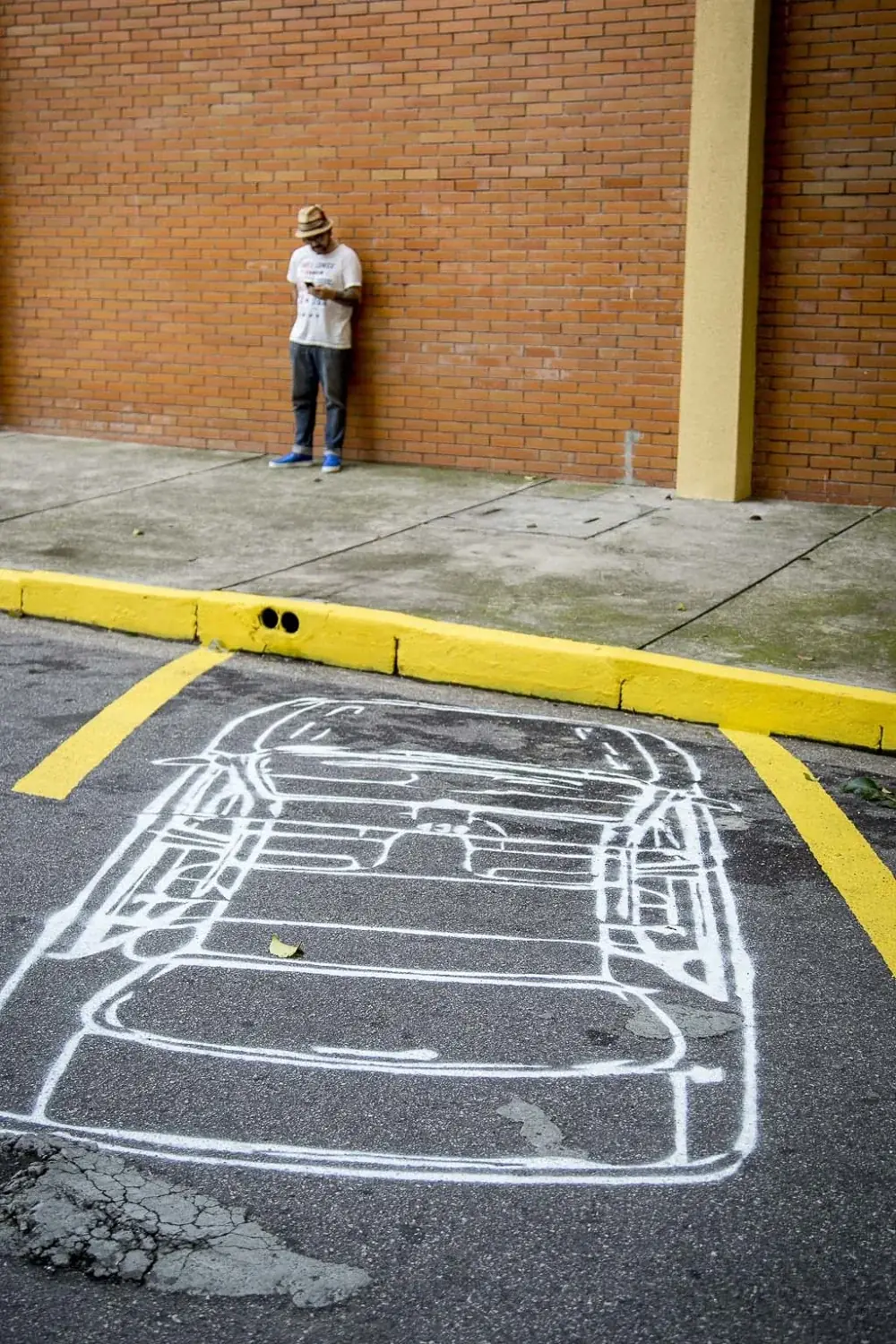 Phantasmata – São Paulo, 2015 — Pintura sobre asfalto