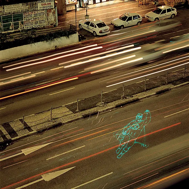 Super-herói (Night and Day), 1997 — Vinil adesivo