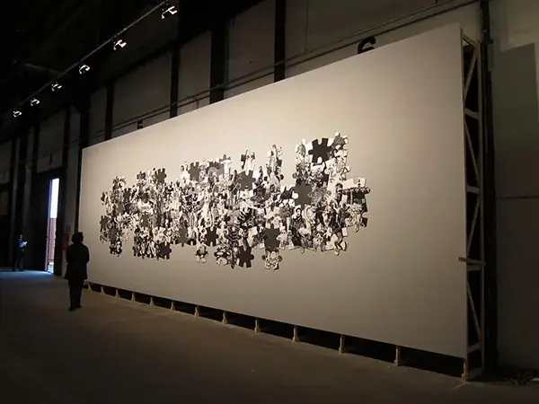 To Be Continued… (Latin American Puzzle), 2011 — Impressão digital em vinil adesivo sobre recortes de EVA